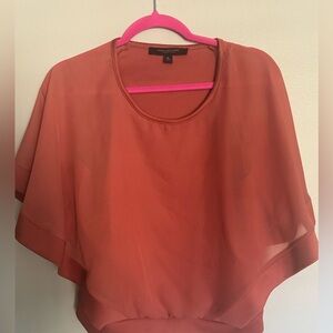 Marc New York Women's‎ Orange Dolman Sleeve Blouse Top Pullover Blouse Medium